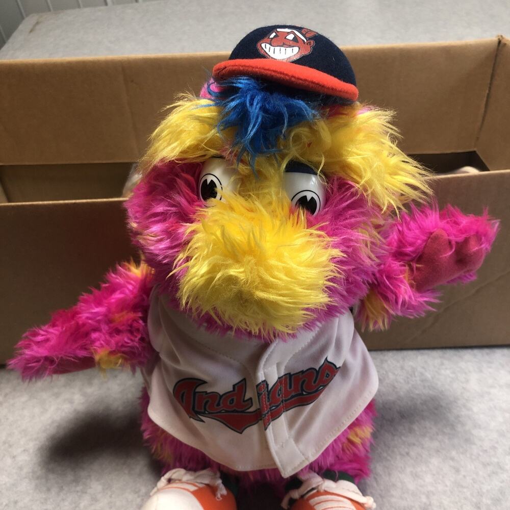 Build A Bear MLB Cleveland Indians Chief Wahoo Mascot Slider Plush in Jersey - Picture 2 of 7